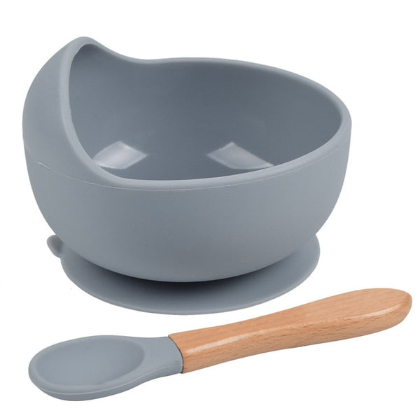 Silicone Suction Bowl & Spoon Set