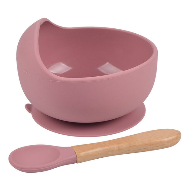 Silicone Suction Bowl & Spoon Set