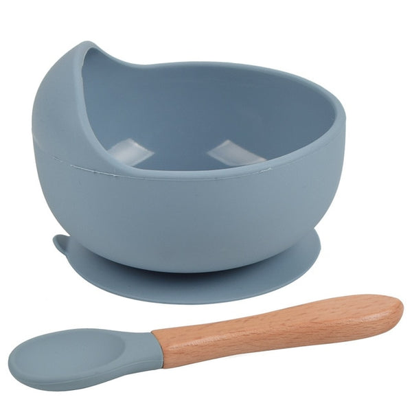 Silicone Suction Bowl & Spoon Set