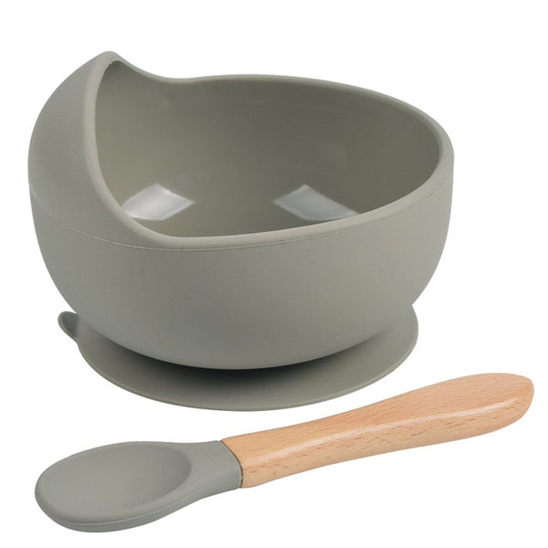 Silicone Suction Bowl & Spoon Set