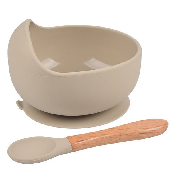 Silicone Suction Bowl & Spoon Set