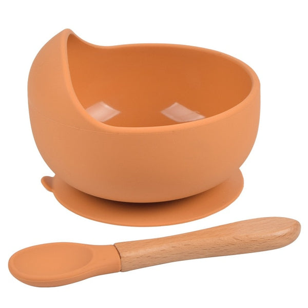 Silicone Suction Bowl & Spoon Set