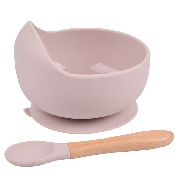 Silicone Suction Bowl & Spoon Set