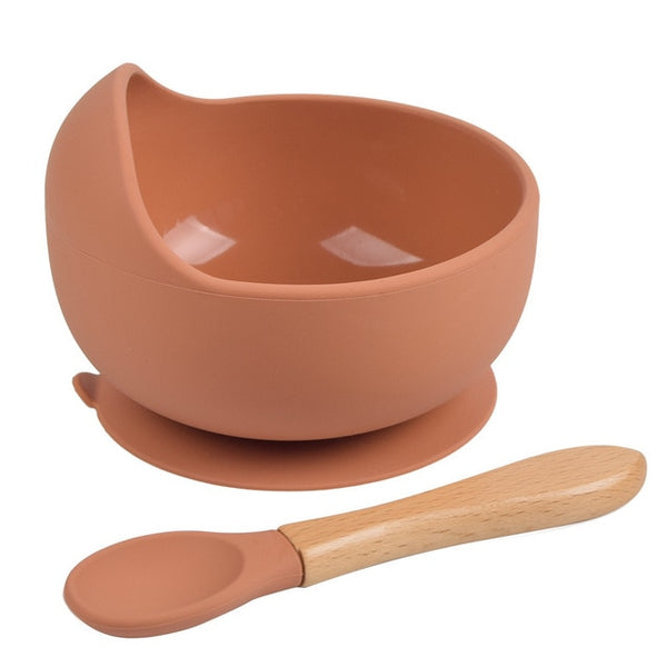 Silicone Suction Bowl & Spoon Set