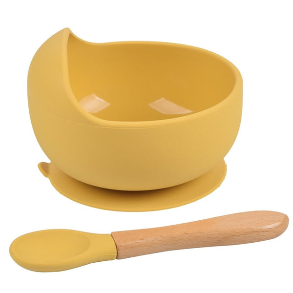 Silicone Suction Bowl & Spoon Set