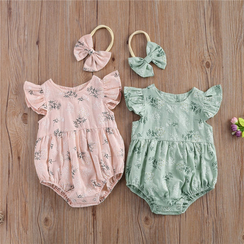 Floral Sunsuit + Headband