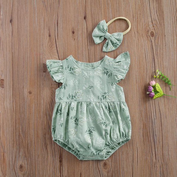 Floral Sunsuit + Headband