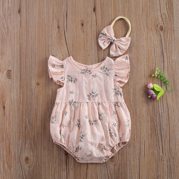 Floral Sunsuit + Headband