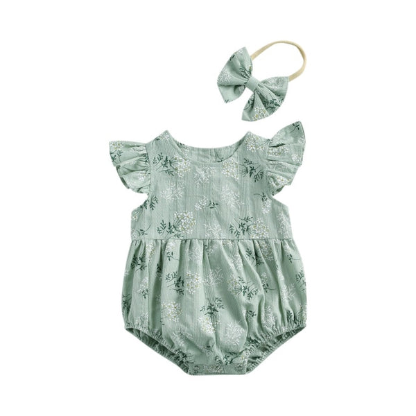 Floral Sunsuit + Headband