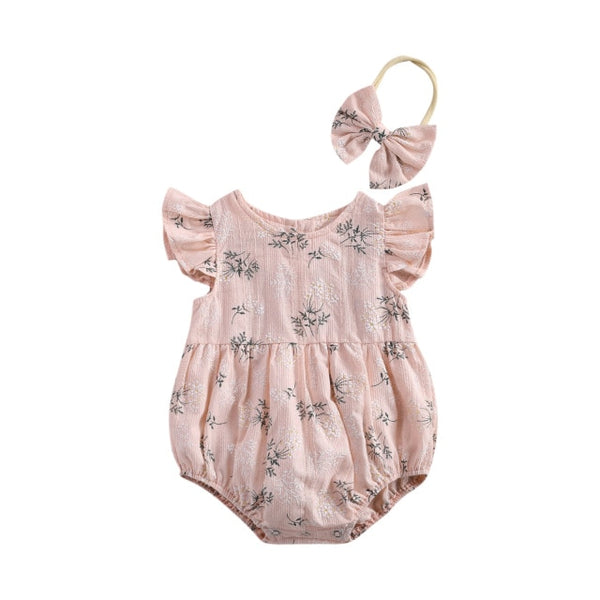 Floral Sunsuit + Headband