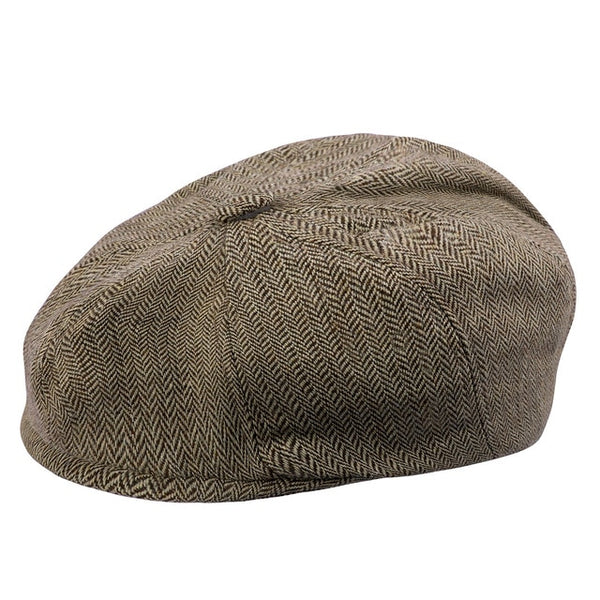 Handsome Toddler Herringbone Flat Cap
