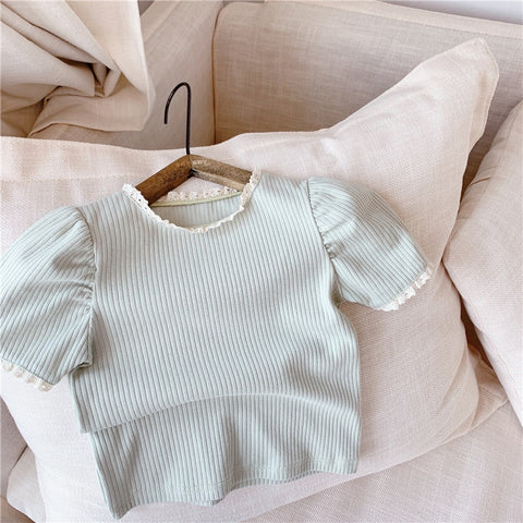 Puff sleeve T-shirt