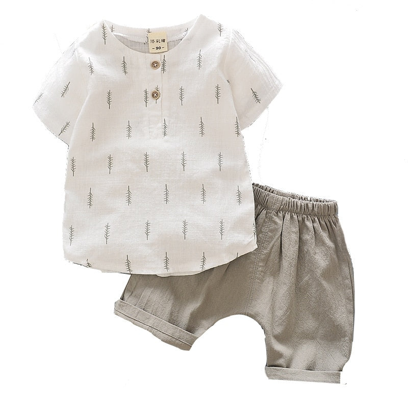 Feather Print Summer Set